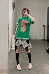 Walter Van BeirendonCK T-shirt AW22-23 8018 Green